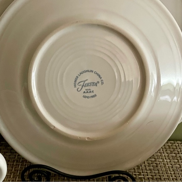Fiestaware Fiesta White 7.5” Dessert Plate - Never Used - Picture 2 of 4